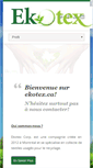 Mobile Screenshot of ekotex.ca